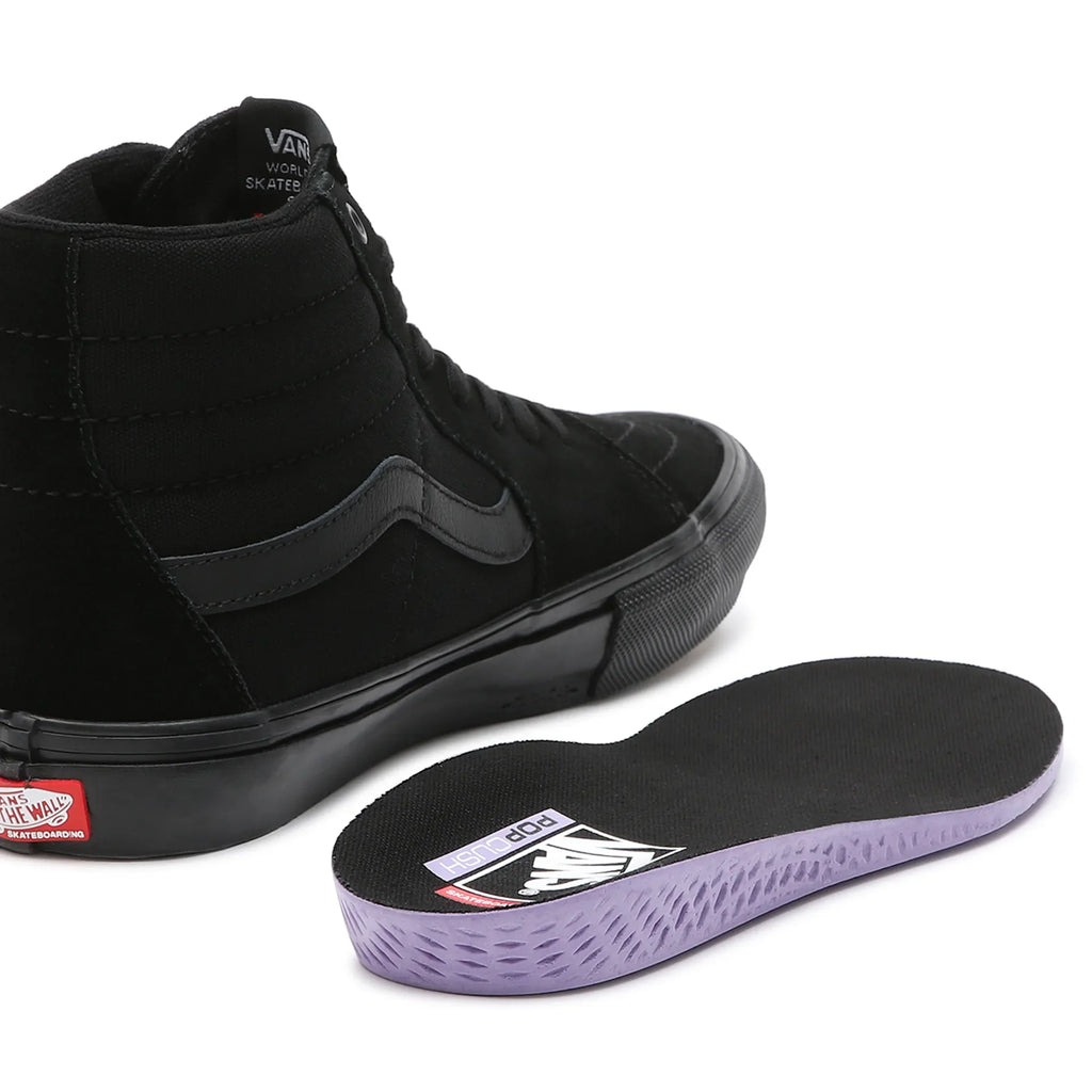 VANS Skate SK8-Hi Black/Black Cipő kép 9