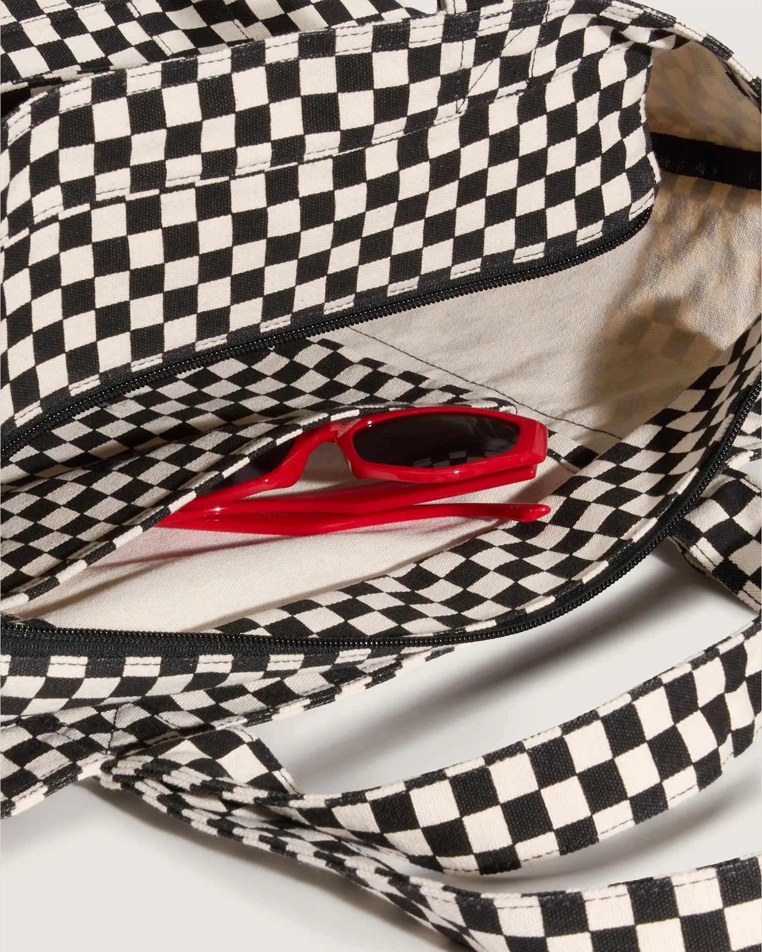 VANS WM TELL ALL ZIP TOTE CHECKERBOARD Bevásárlótáska VN0A5I1K7051 - 3