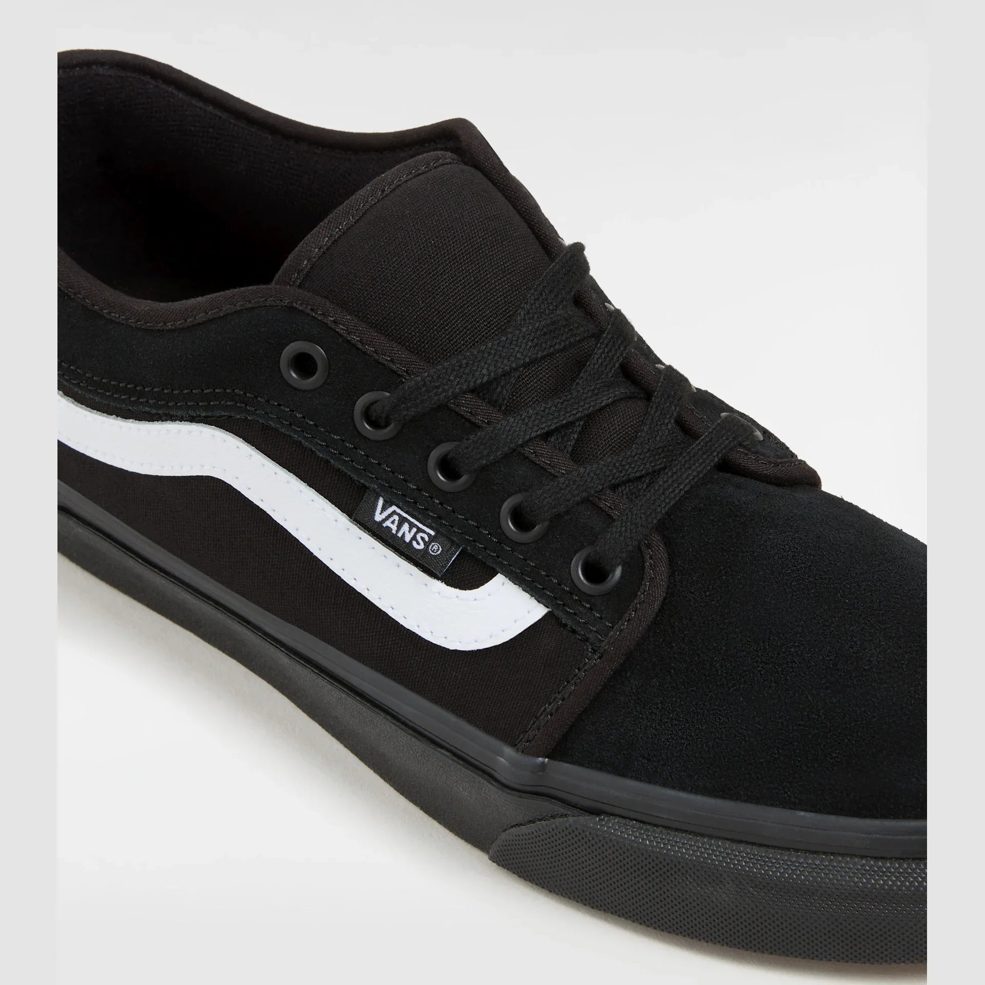 VANS MN Chukka Low Sidestripe BLACK/BLACK/WHITE kép 4