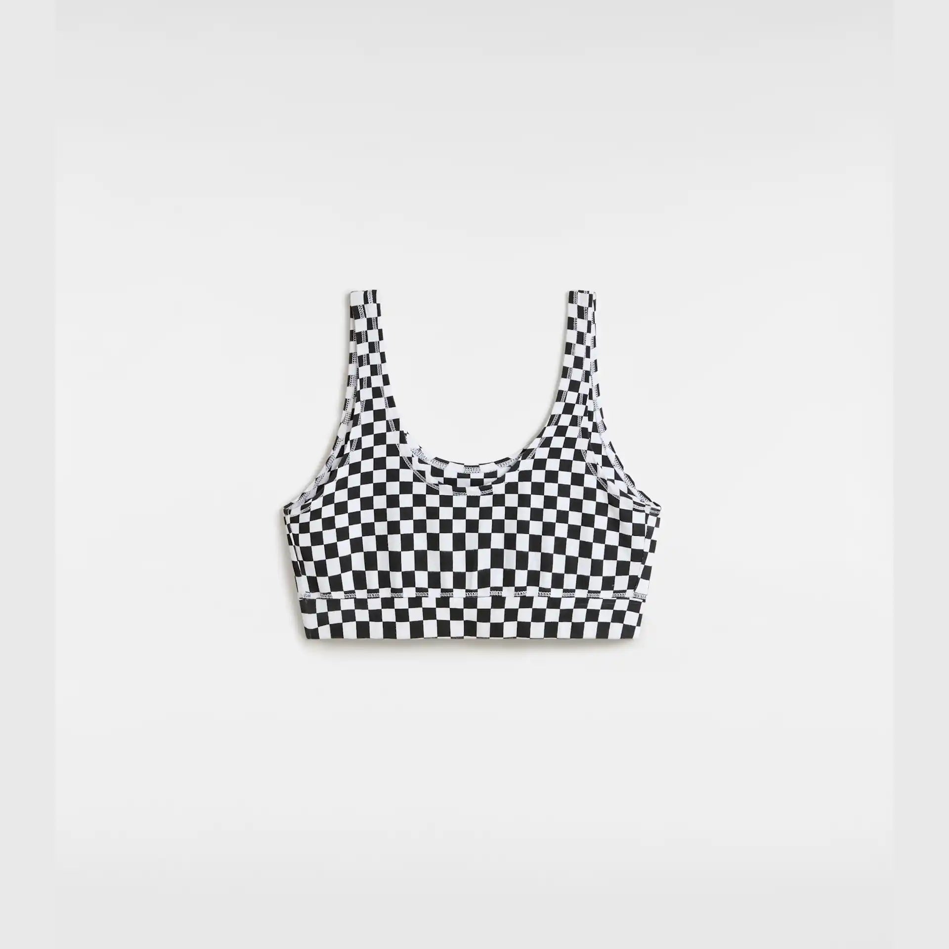 VANS WM FLYING V PRINT BRA FLYING V Black/White Checkerboard kép 2