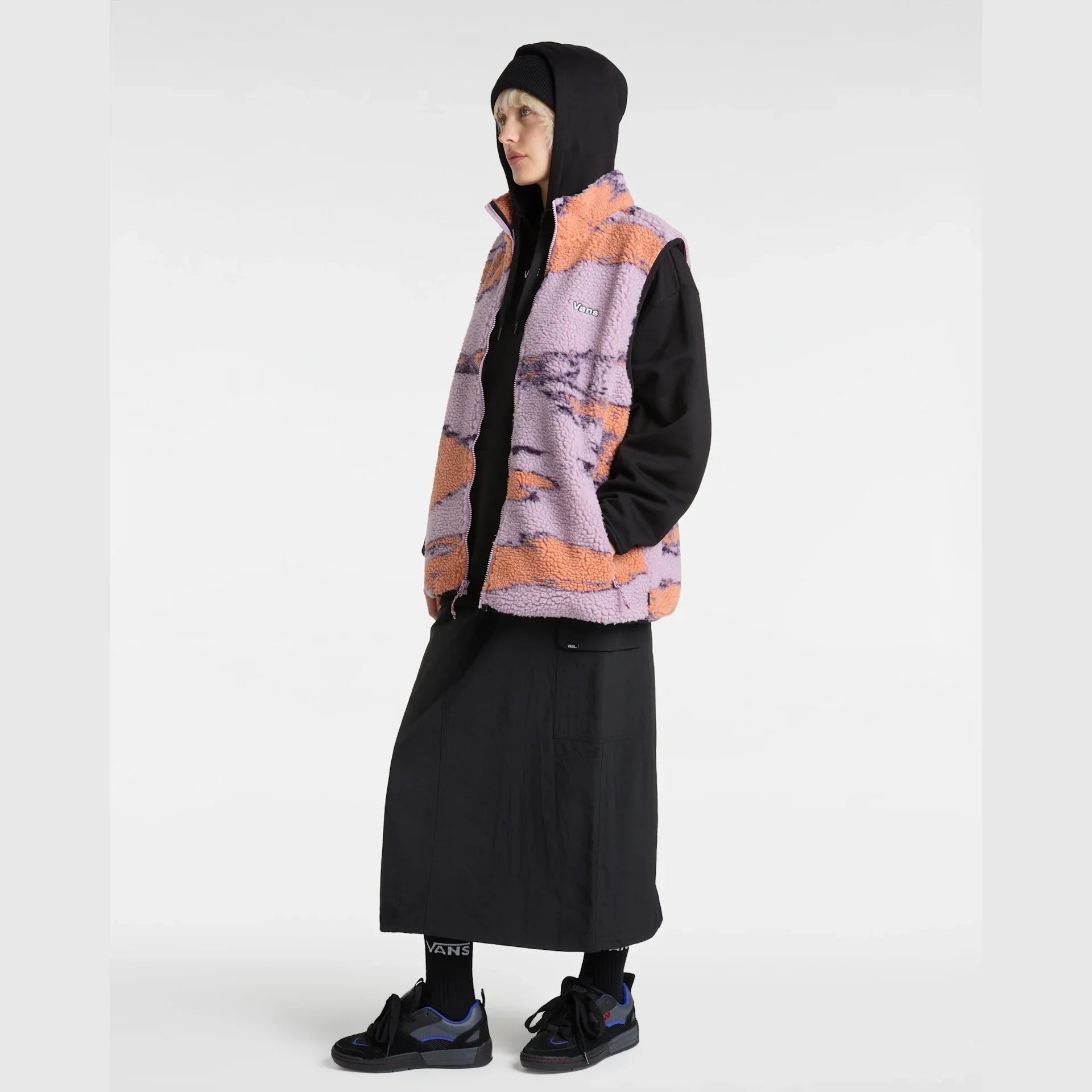 VANS FLYING V OS FT LS HOODIE FLYING V Black kép 6