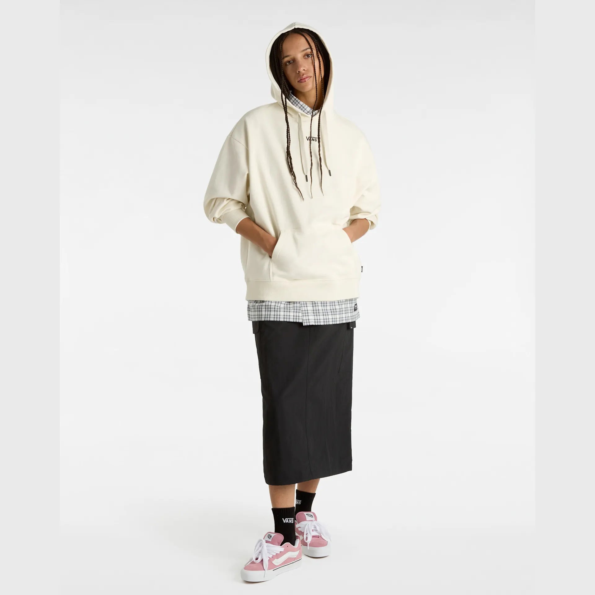 VANS FLYING V OS FT LS HOODIE FLYING V turtledove kép 6