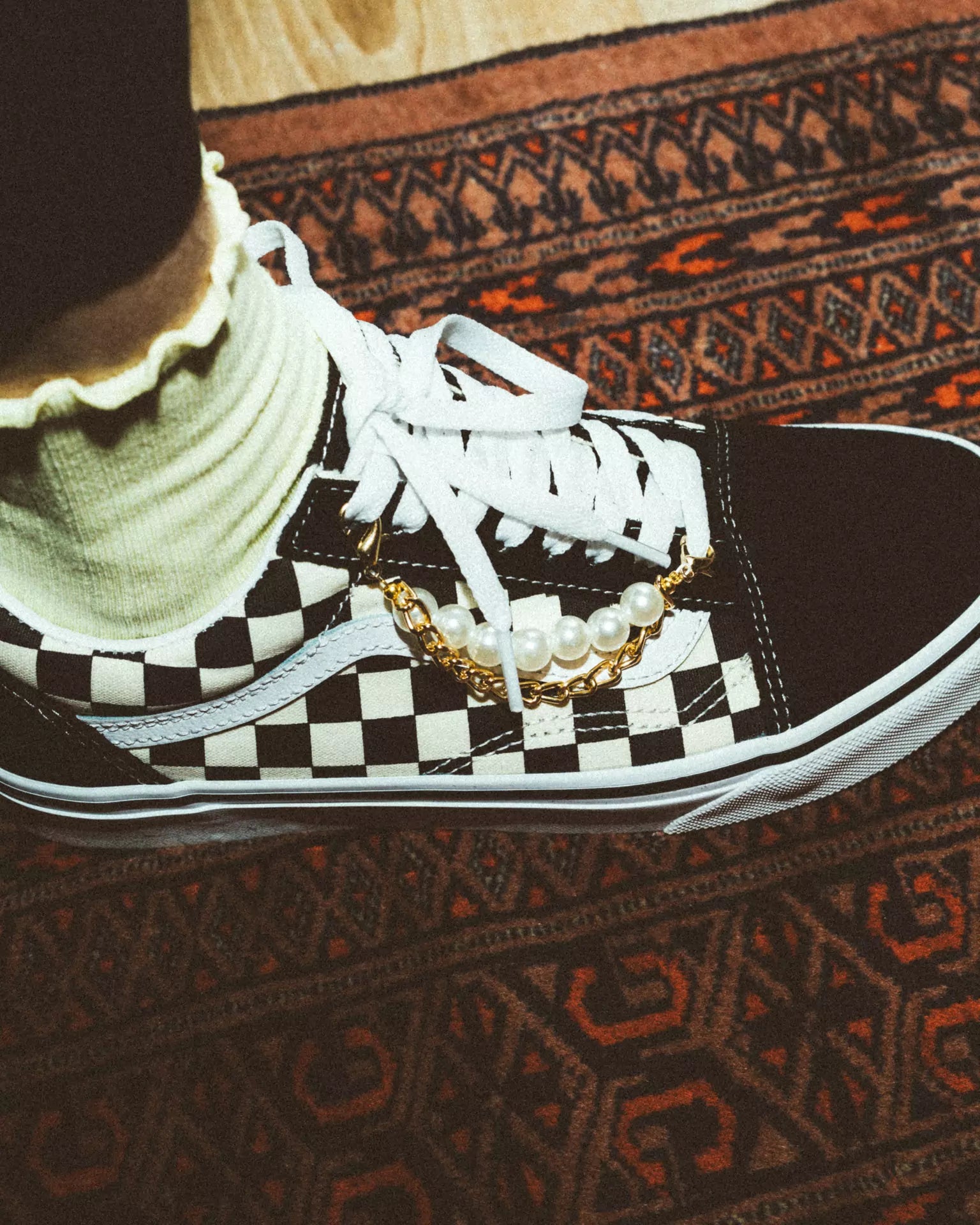 VANS UA Old Skool Pearl Charm Cipő VNA38G1P0S1PR - 2