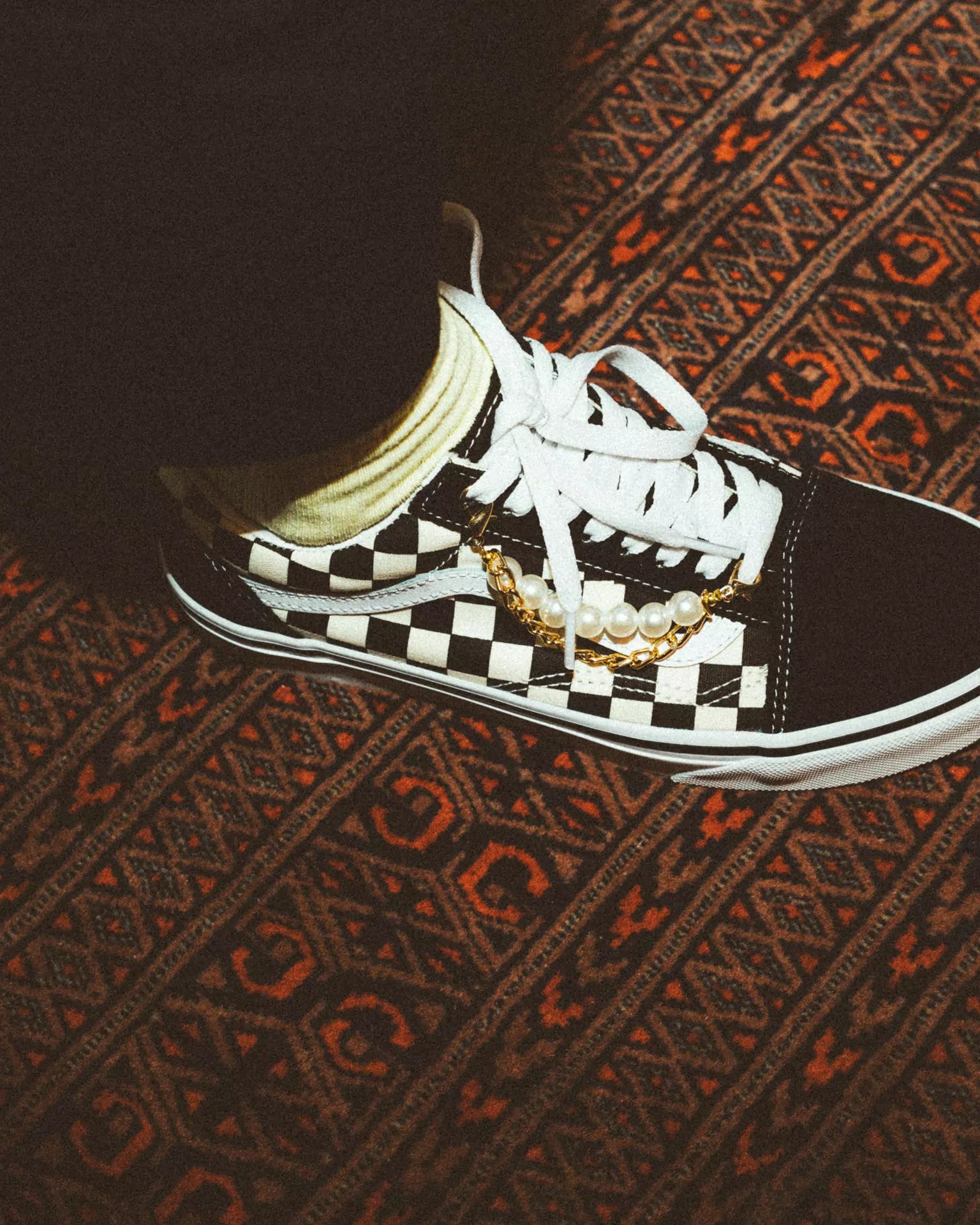 VANS UA Old Skool Pearl Charm Cipő VNA38G1P0S1PR - 3