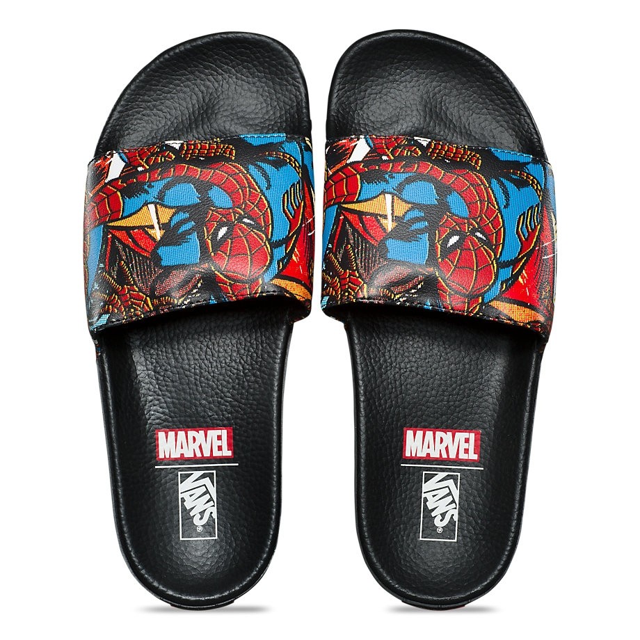 Vans spiderman clearance slides