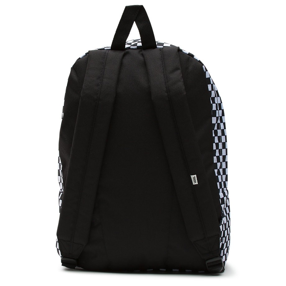 Vans realm classic diy clearance checkerboard black & white backpack