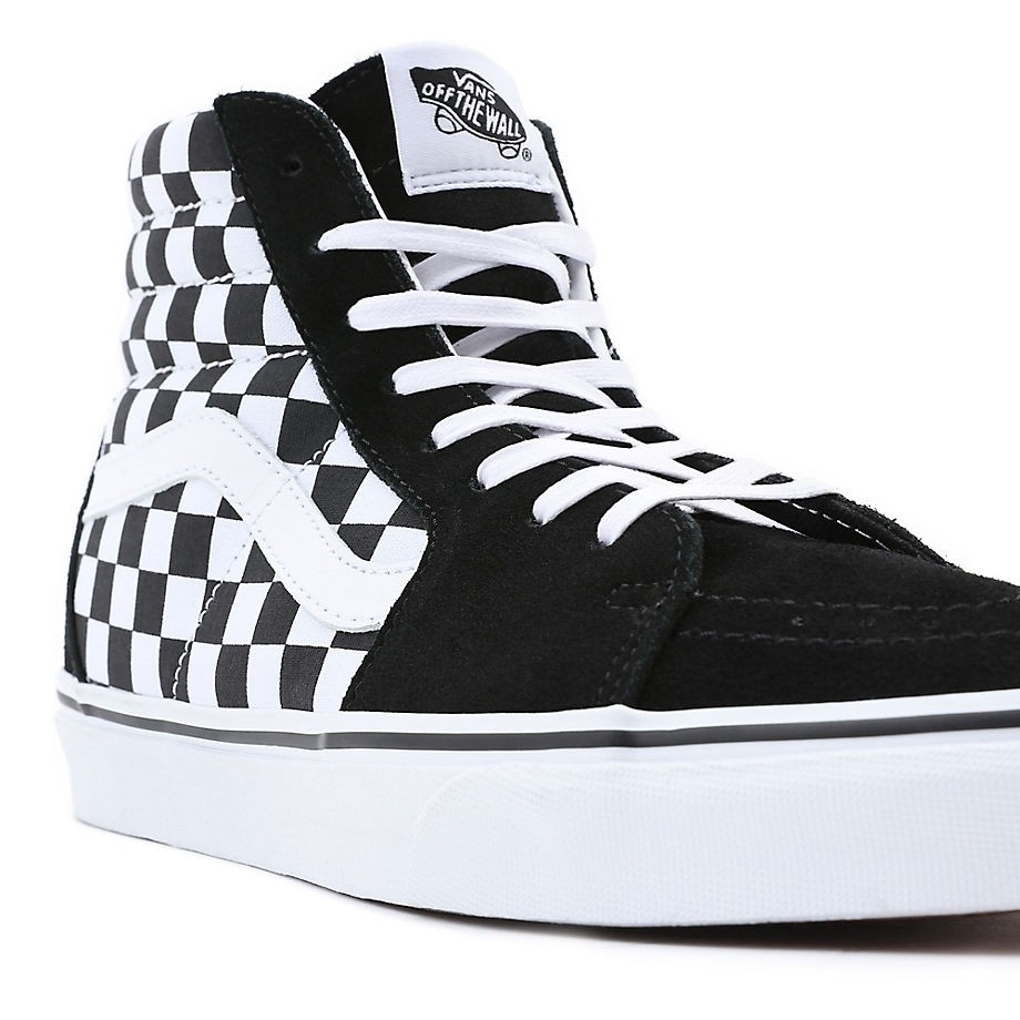 Sk8 hi checkerboard vans hotsell
