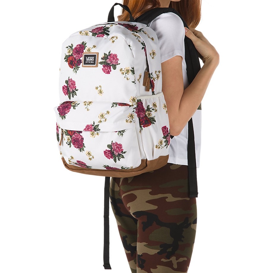 vans botanical floral backpack