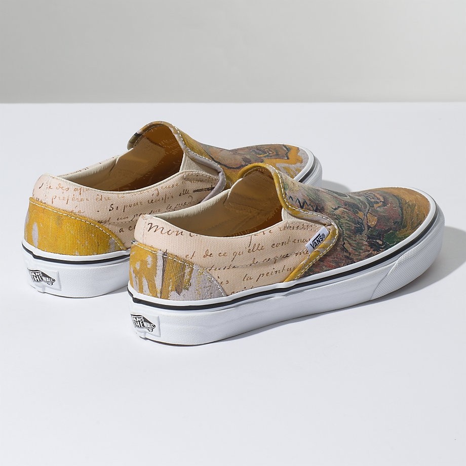 Tan fuzzy hot sale slip on vans
