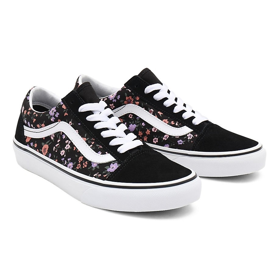 Vintage old skool vans floral on sale