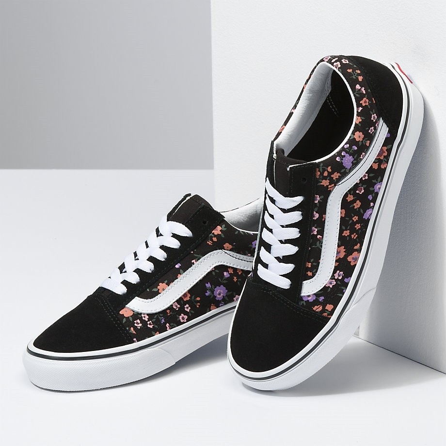 Vintage old clearance skool vans floral