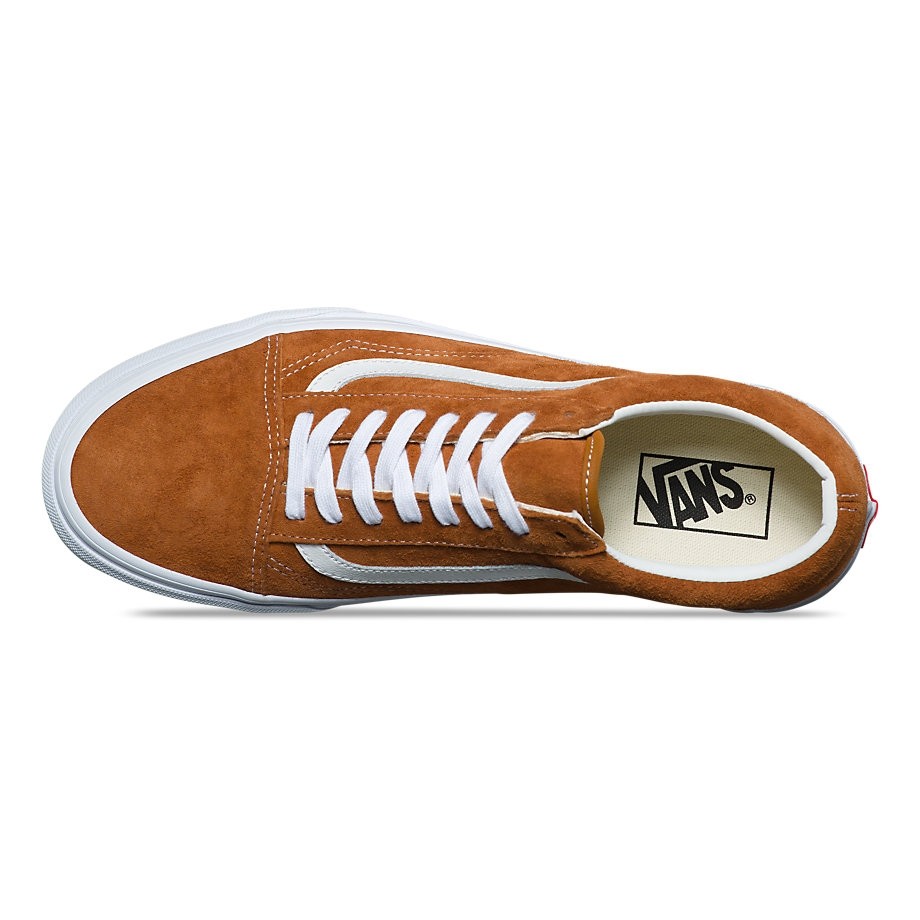 Tan leather new arrivals vans