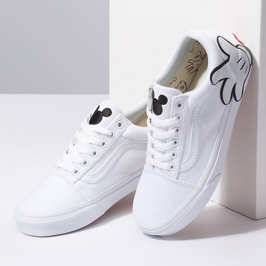 Vans old skool mickey true white disney deals
