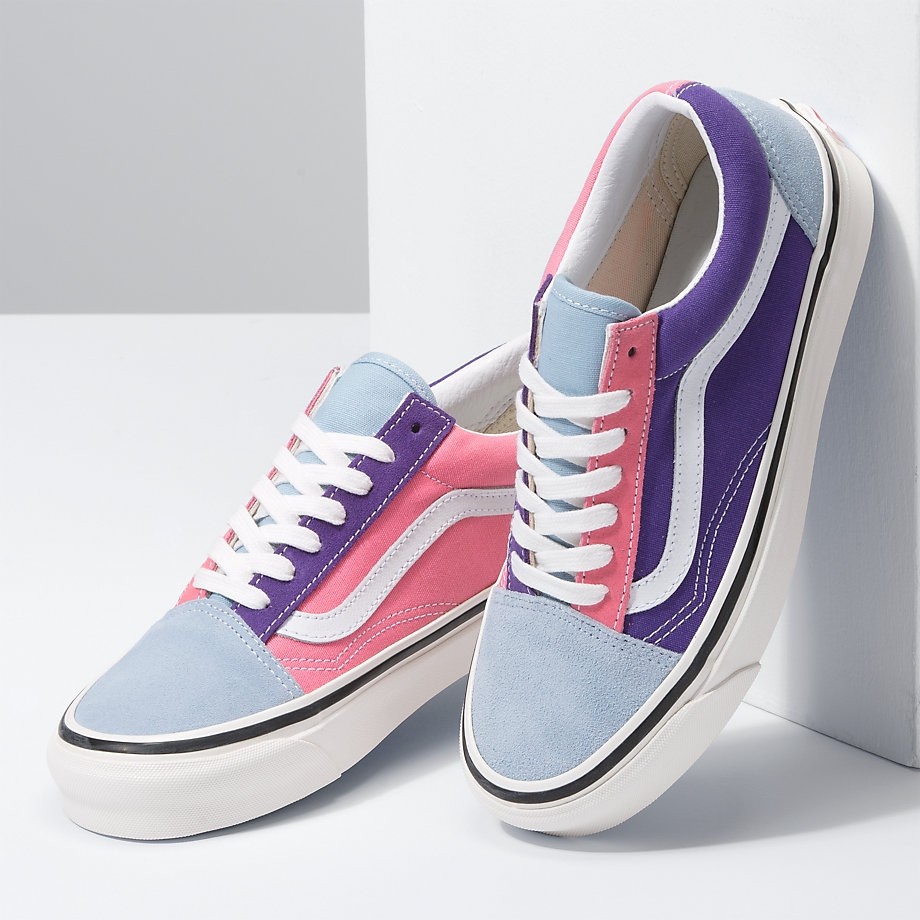 Vans old skool blue and pink shop