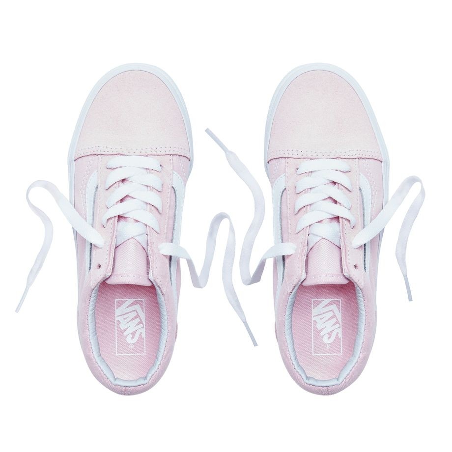 vans old skool pink leather