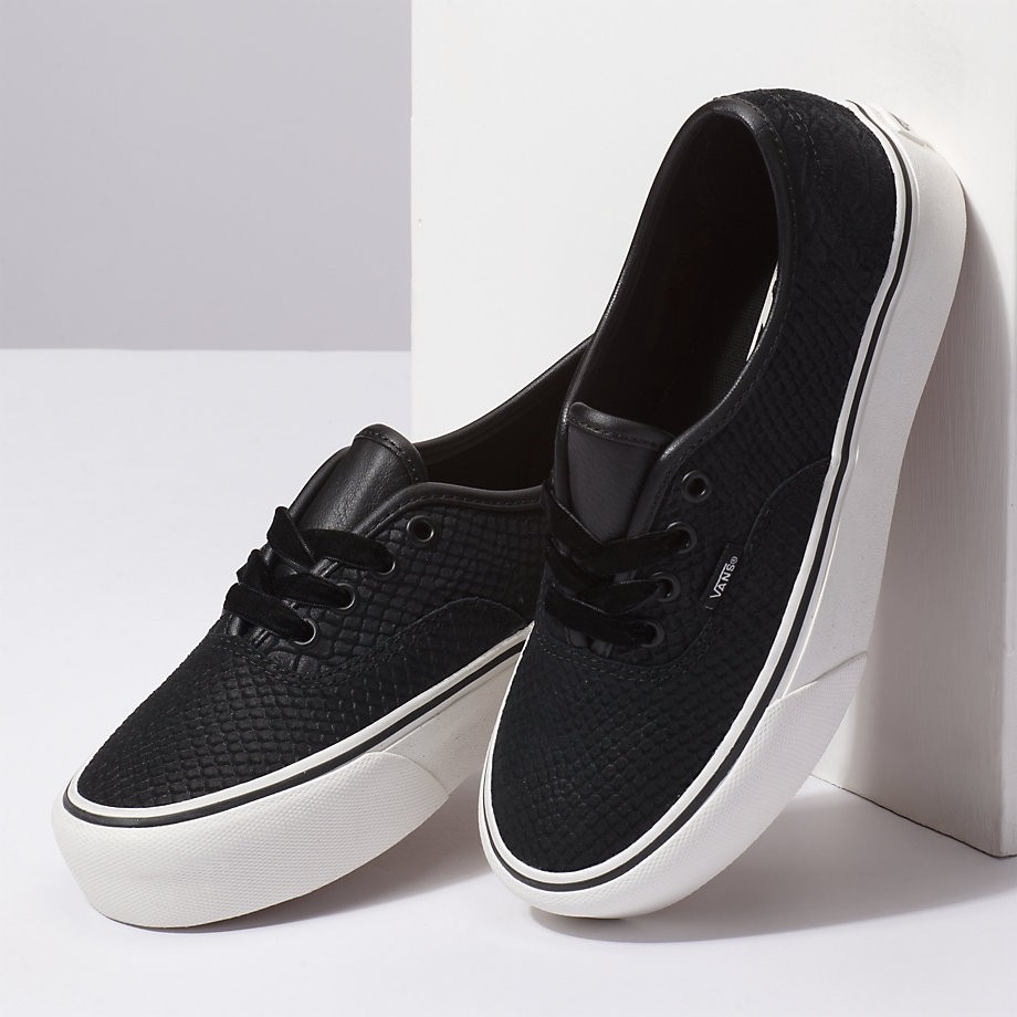 Leather platform vans sale