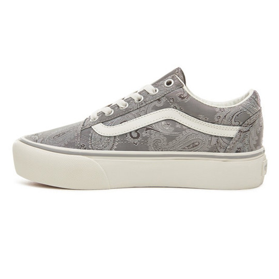 Gray platform cheap vans