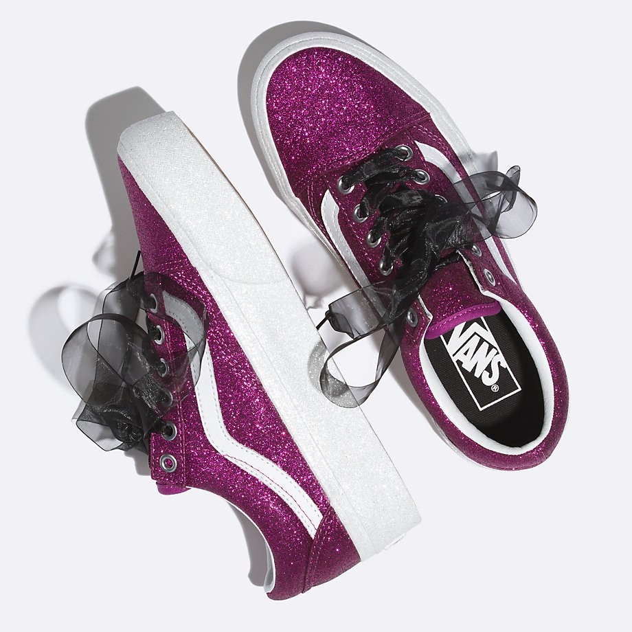 Vans glitter old skool platform new arrivals