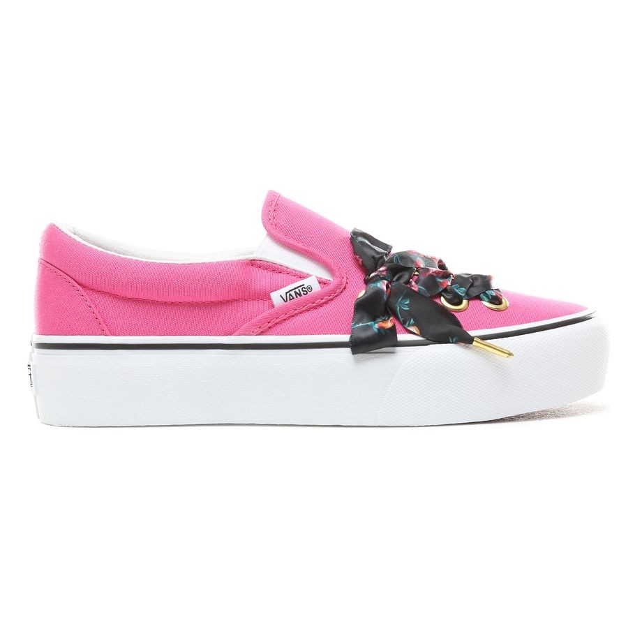 vans platform rose