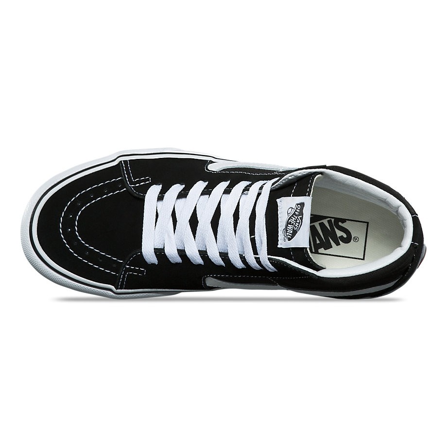 vans sk8 hi platform black leather