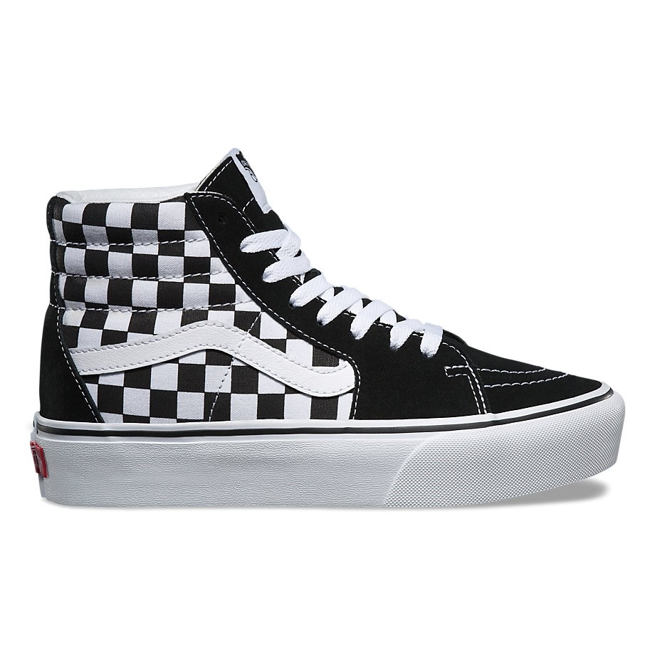 vans sk8 hi reissue checkerboard