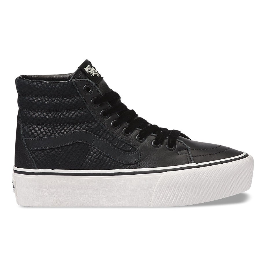 Vans sk8 sale hi platform leather
