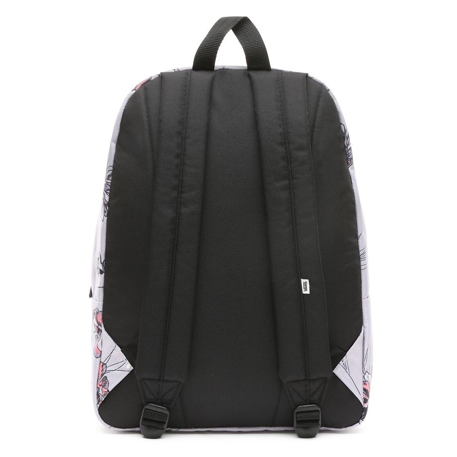 Vans realm floral paradise black backpack cheap