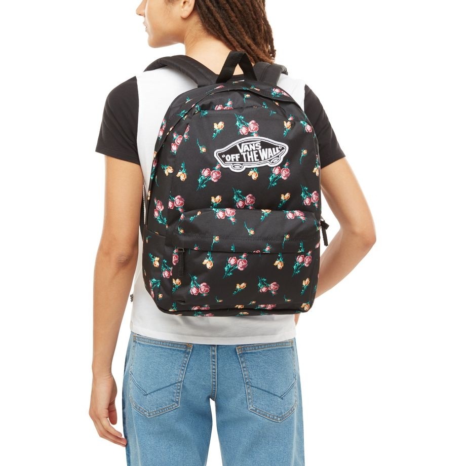 Vans realm backpack satin floral hotsell