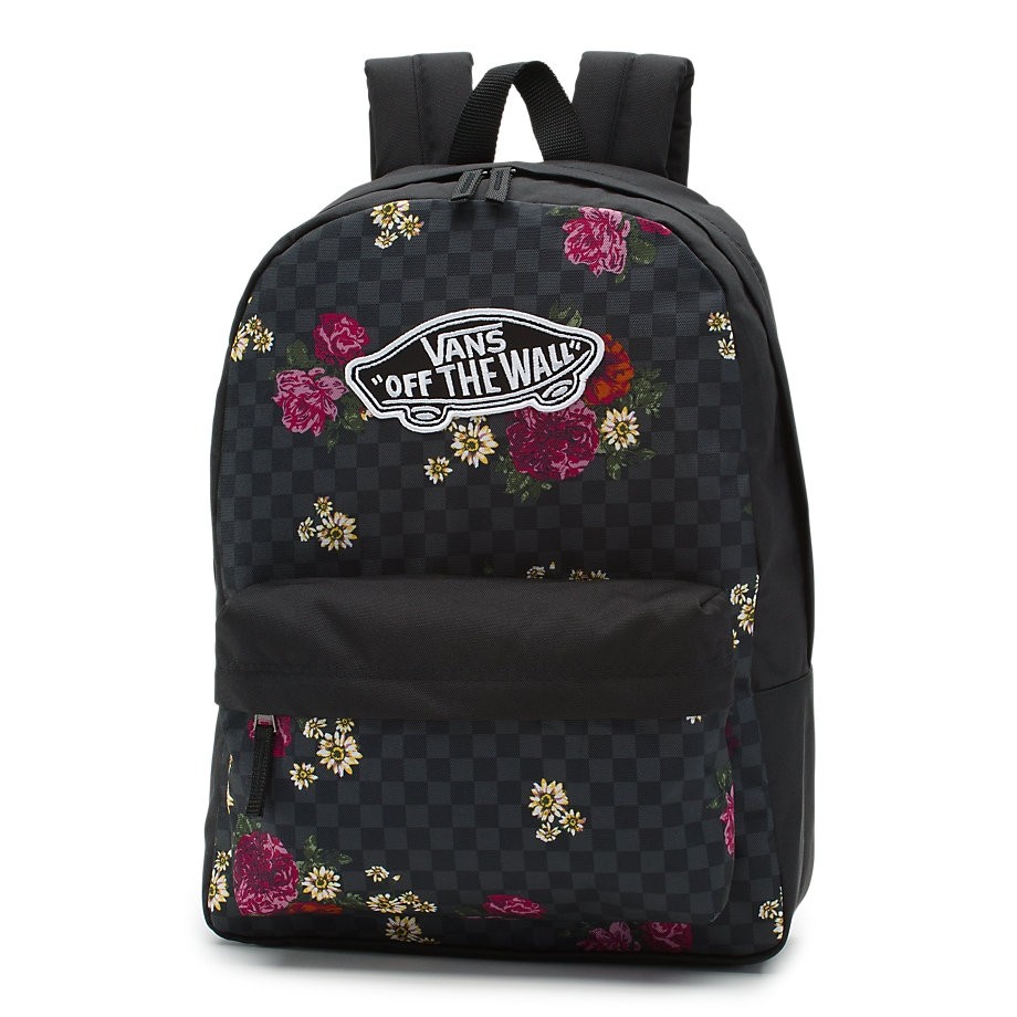 Vans realm backpack clearance va3ui6uwx botanical check
