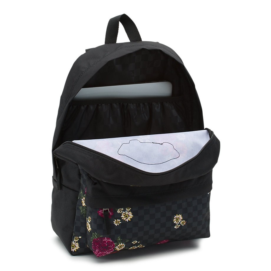 Vans realm backpack va3ui6uwx botanical check store