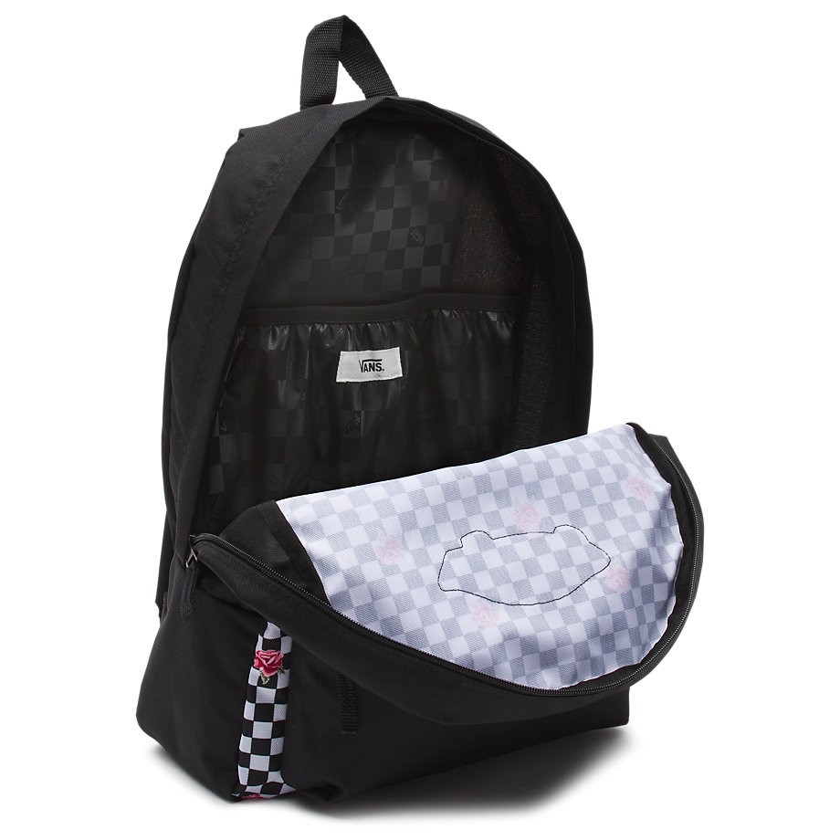 Rose checkerboard backpack sales