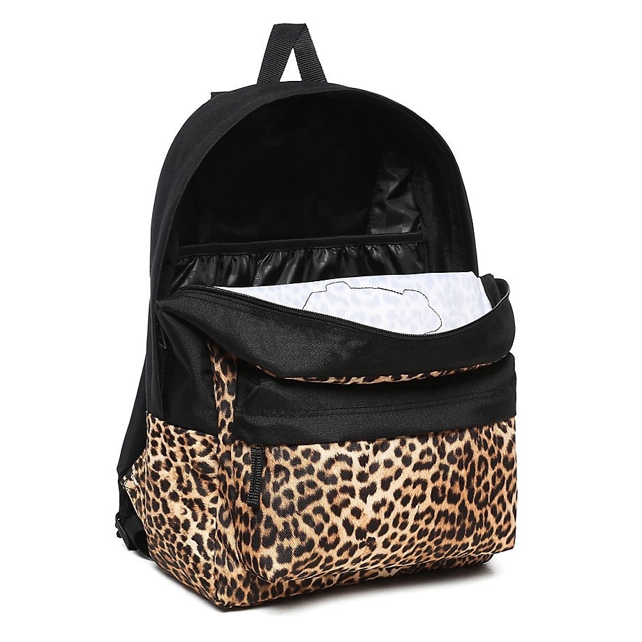 Leopard backpack vans clearance