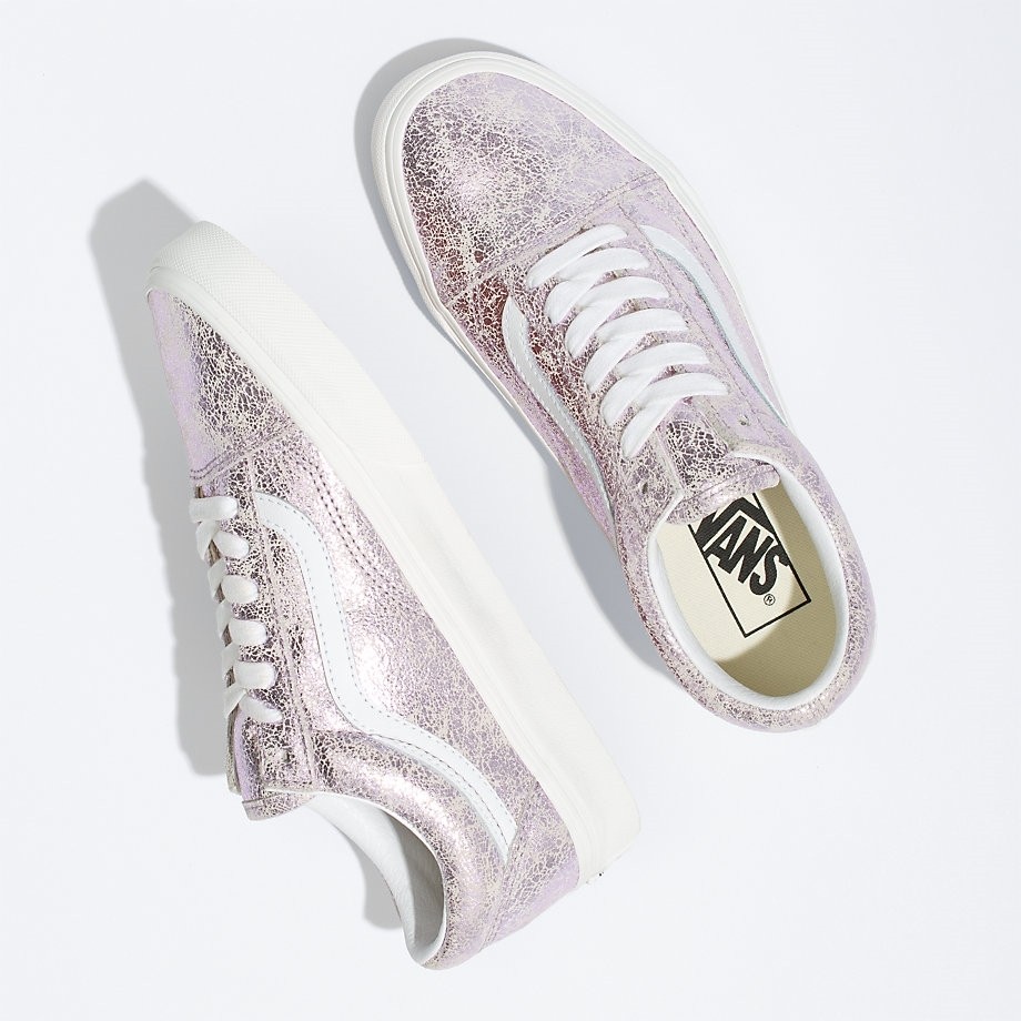 Vans rose blanc sale