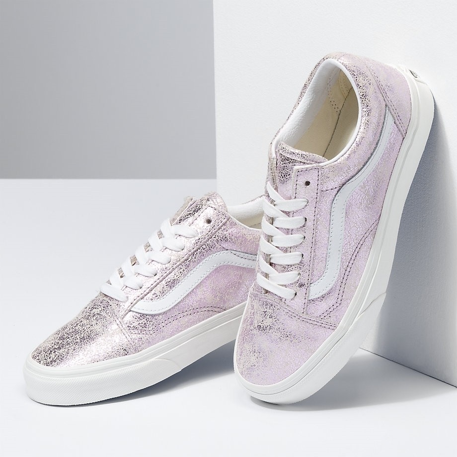 Vans old skool leather rose top