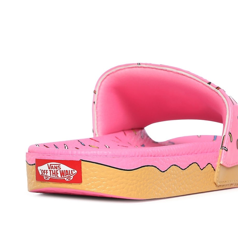 Vans rose slides hot sale