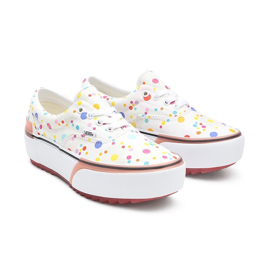 Vans uv ink era stacked flowers clearance