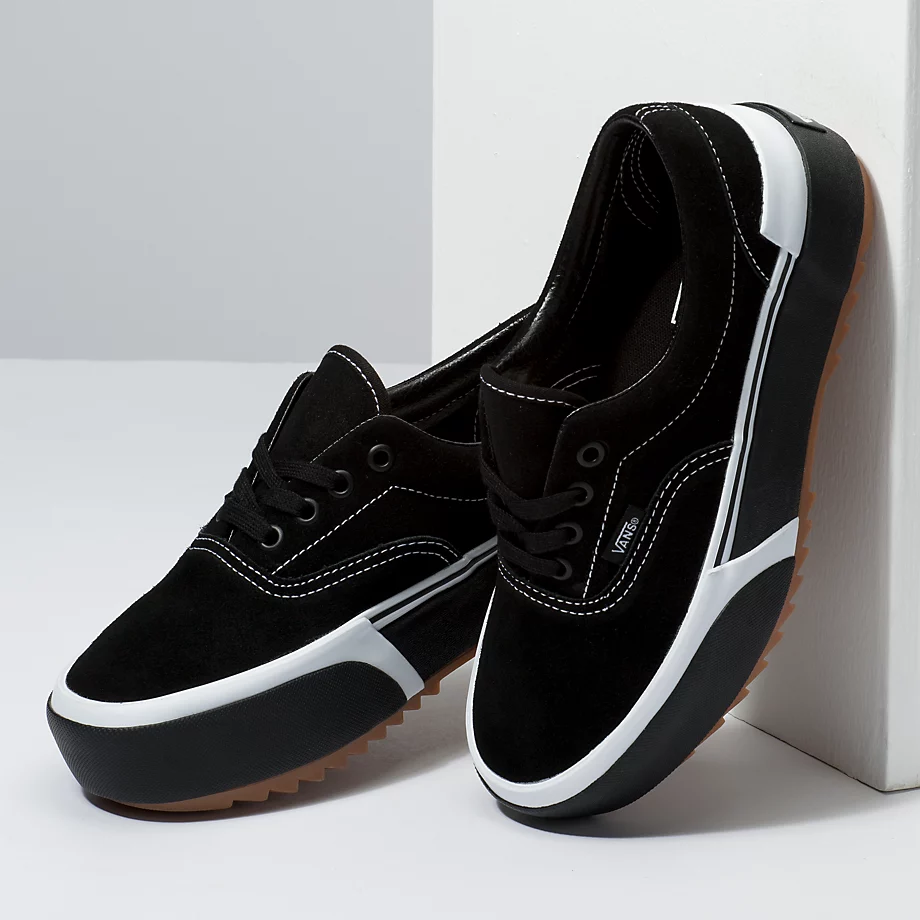 Vans era stacked negras on sale