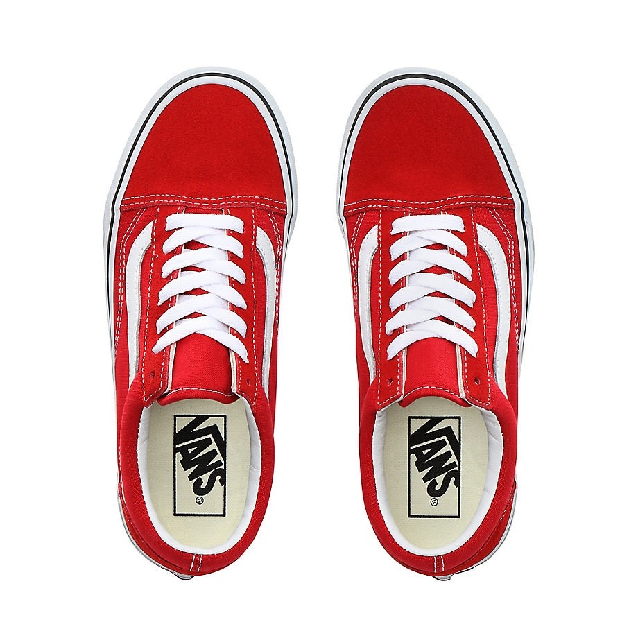 Tan and red vans hotsell