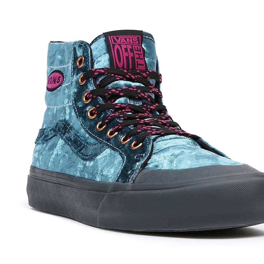 Teal vans top sk8 hi