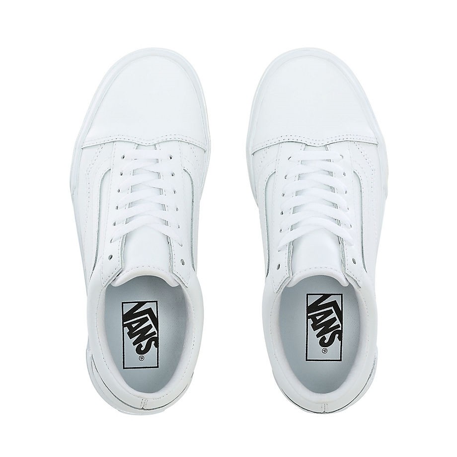 vans old skool stacked leather sneaker