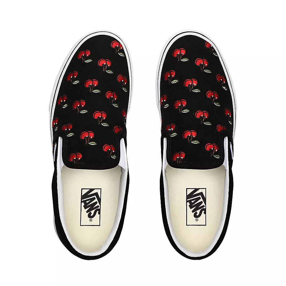 Vans slip on cherry top