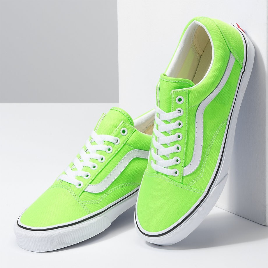 Neon deals green vans