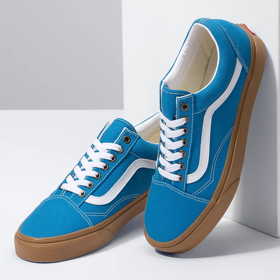 Teal online blue vans