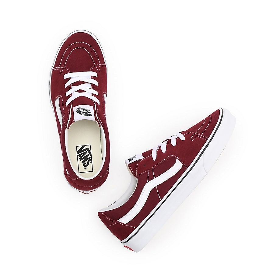 Vans sk8 low burgundy sale