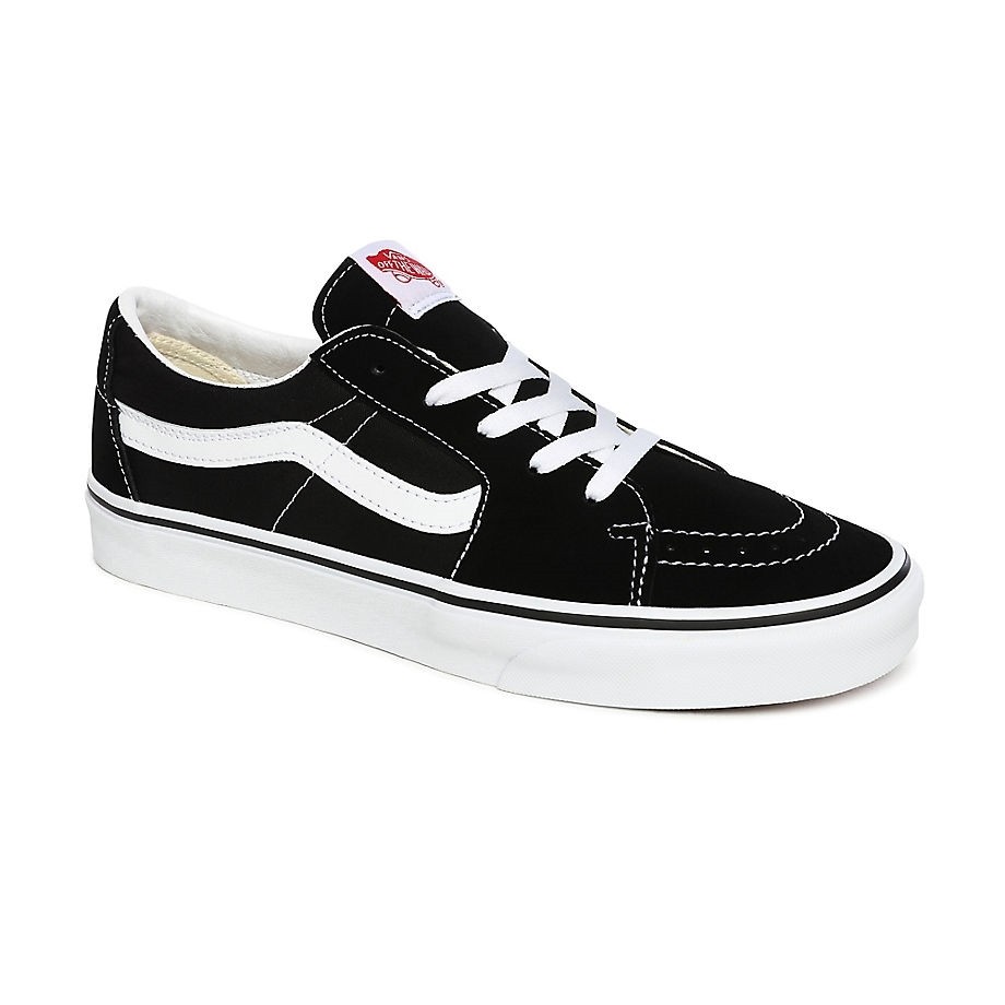 vans sk8 black white