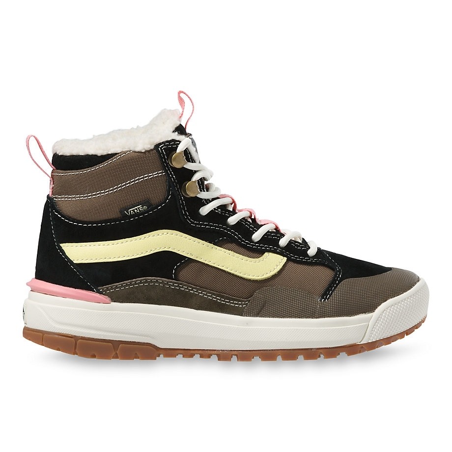 vans ultrarange exo hi mte trainers in tan