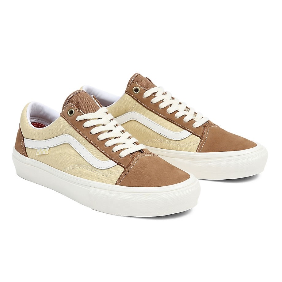 Tan vans old discount skool