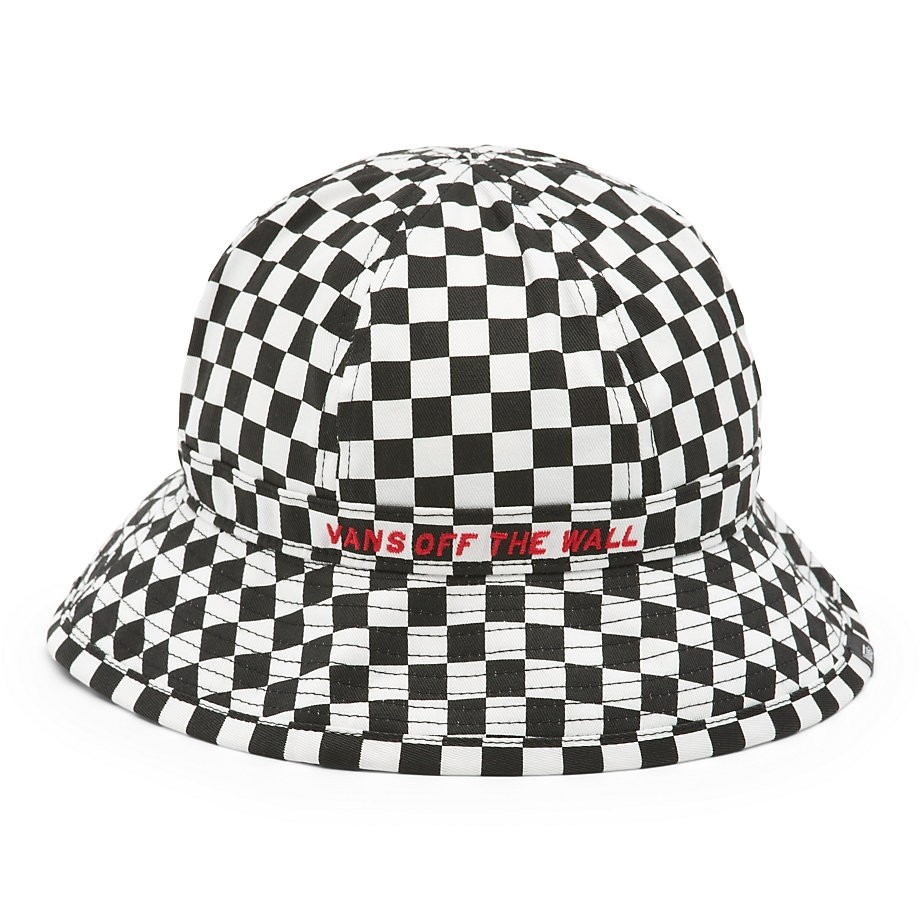 checkerboard vans hat