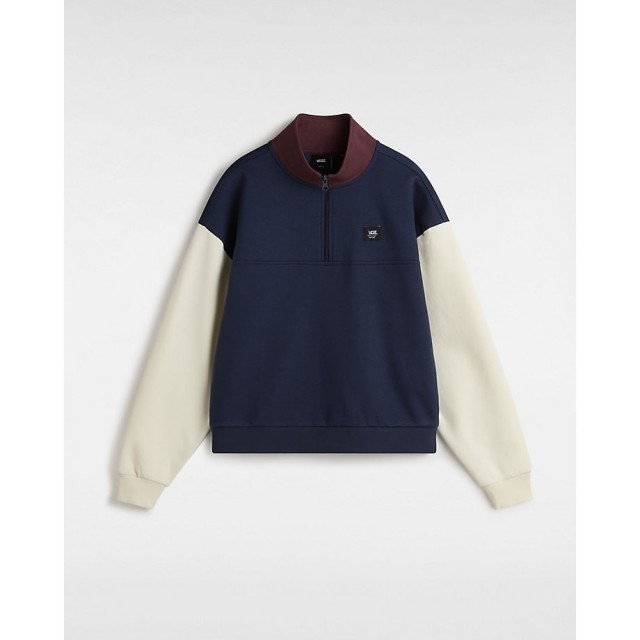 COLORBLOCK HALF ZIP MOCK