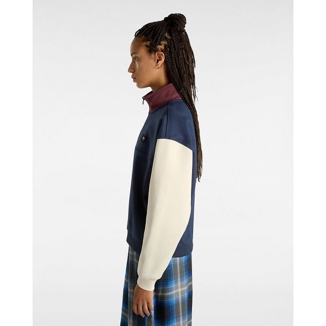 COLORBLOCK HALF ZIP MOCK